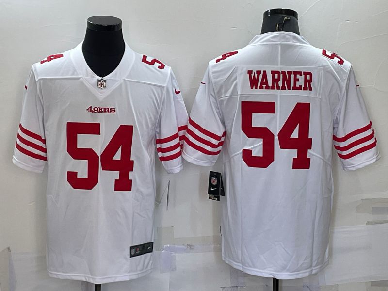 Men San Francisco 49ers 54 Warner White New 2022 Nike Limited Vapor Untouchable NFL Jersey